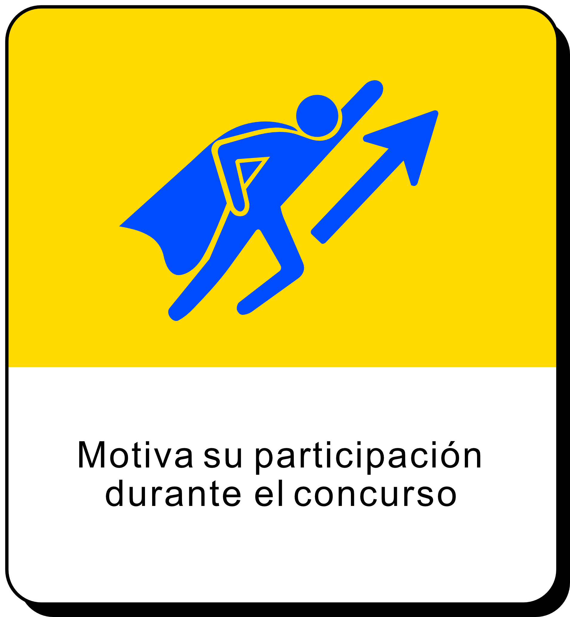 Motiva su participación durante el concurso